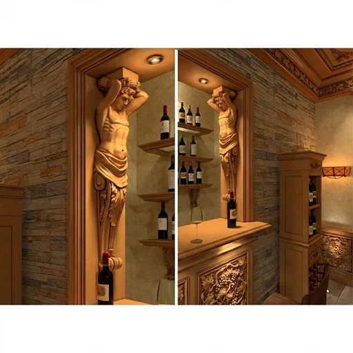 antique-style corbel from oak - 2